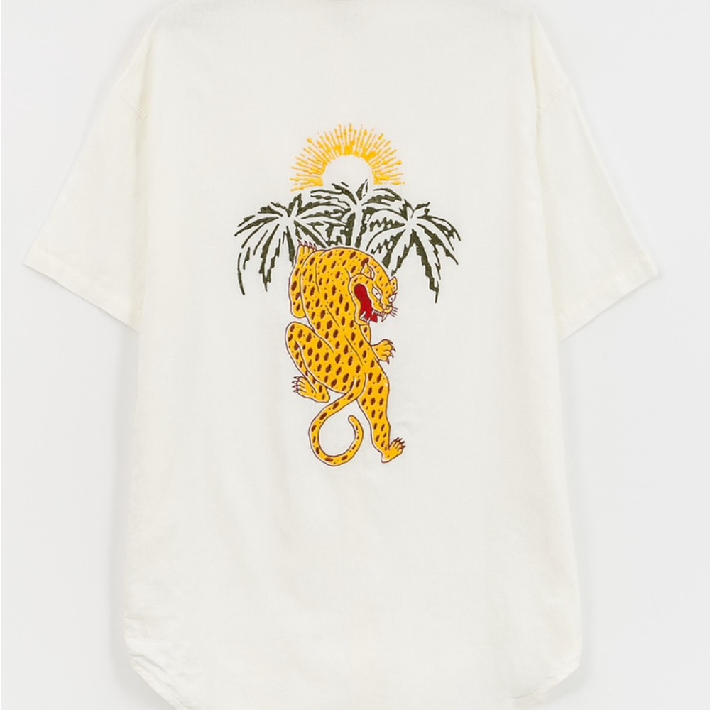 Brixton Condesa Linen Blend Shirtdress Embroidered - Picture 3 of 8